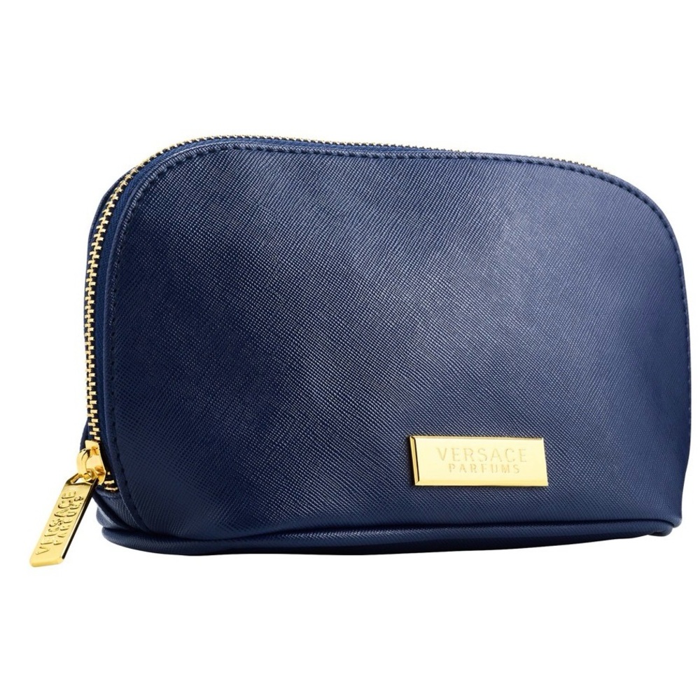 Versace Elegant Navy/Gold Women's Pouch/Clutch